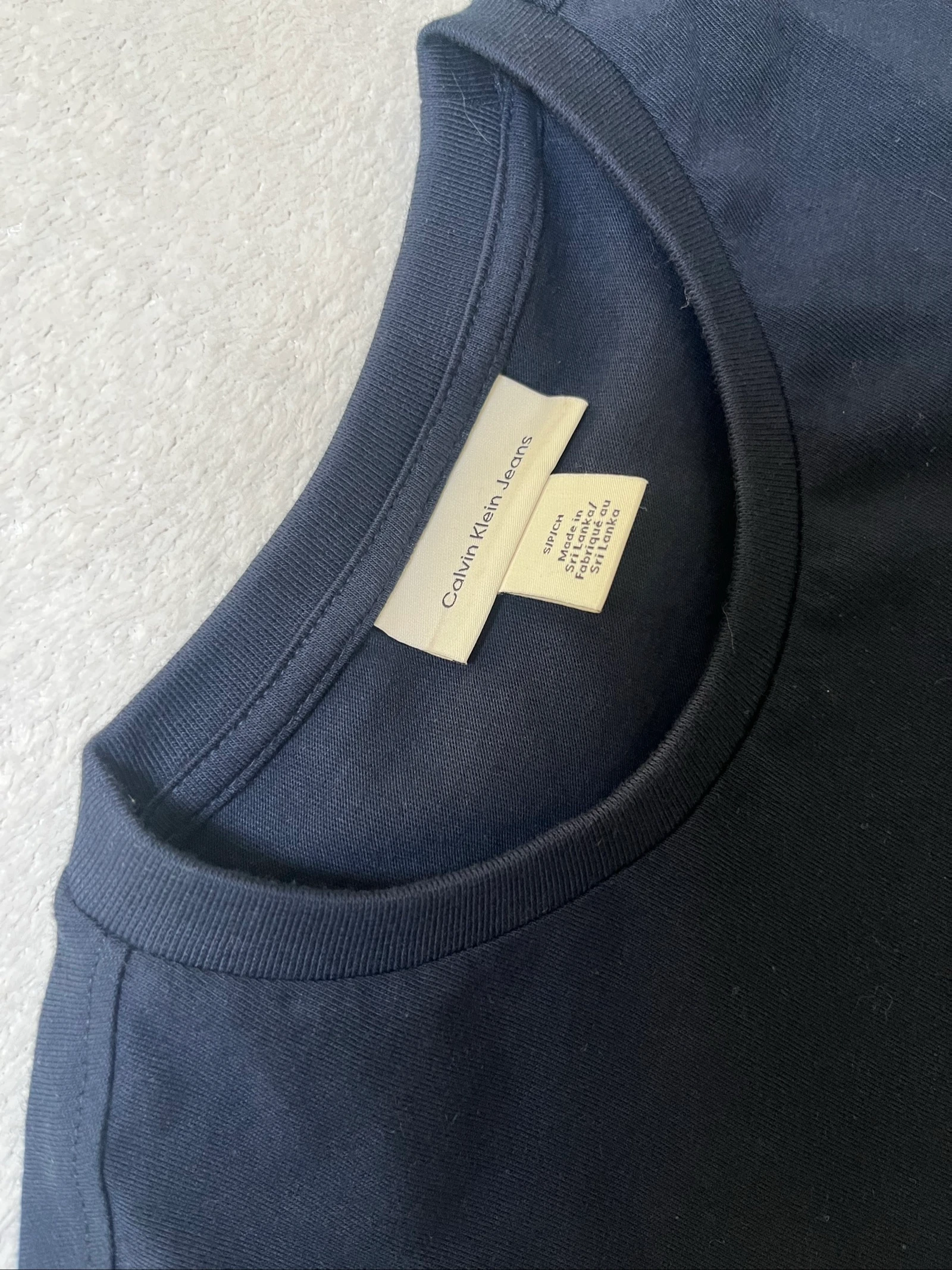 T-shirt Calvin Klein marineblauw – photo 5